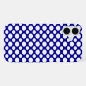 大小の白い水玉 iPhone 8/7 カバー (裏面横)