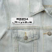 大小動物獣医はっきりした文字 名札 (インサイチュ)