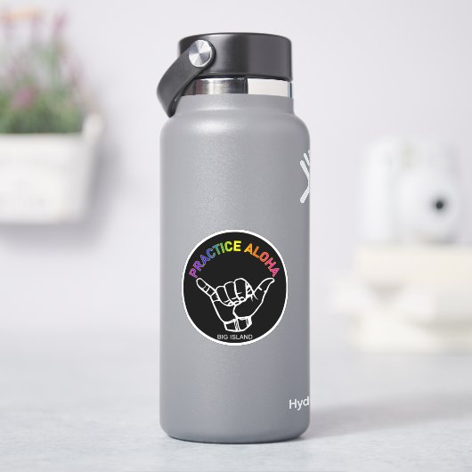 大島 – アロハつる釈迦の修行 シール (HydroFlask)