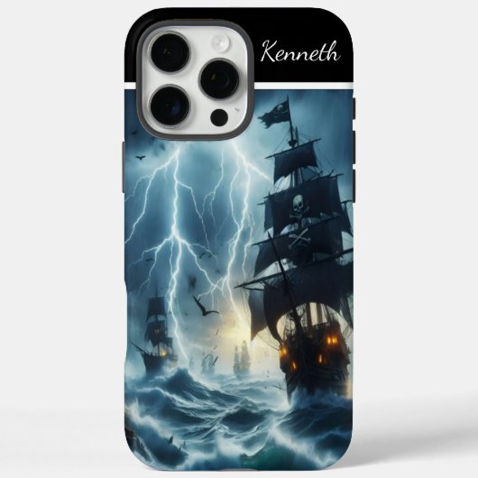 大嵐の海賊船 Case-Mate iPhoneケース (裏面)