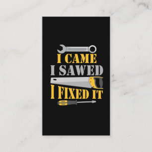 大工おもしろいが手工房道具 名刺