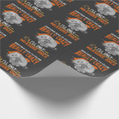 大工おもしろいの贈り物の量(めくり)一回木工熱狂するの手 ラッピングペーパー (角)