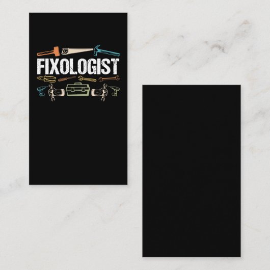 大工おもしろい修理工の父 名刺 (正面/裏面)