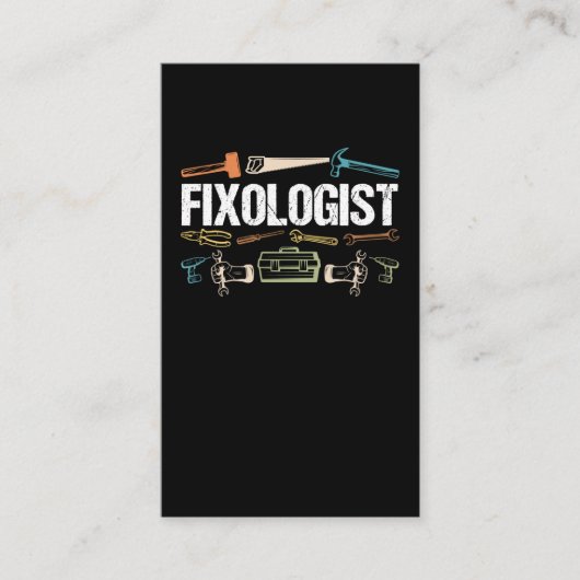 大工おもしろい修理工の父 名刺 (正面)