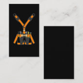 大工おもしろい具帯職人木工 名刺 (正面/裏面)