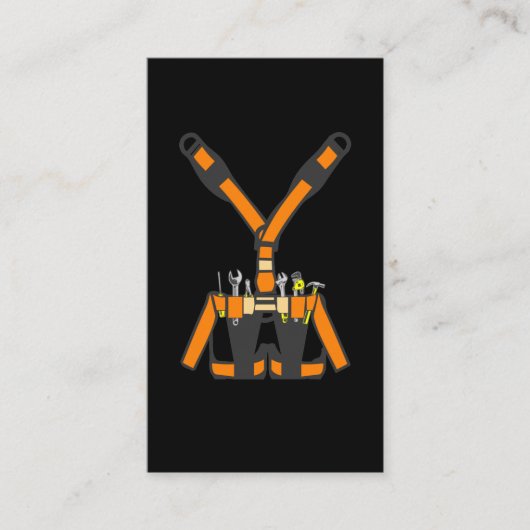 大工おもしろい具帯職人木工 名刺 (正面)