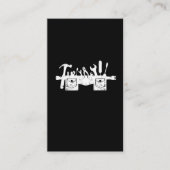 大工おもしろい工具ベルト手作業場おもしろい 名刺 (正面)