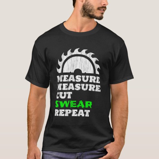 大工おもしろい師 Tシャツ (正面)