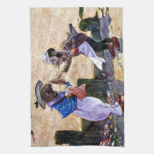 -大工およびセイウチ不思議の国のアリス キッチンタオル (縦)