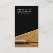 大工およびフロアーリングの名刺 名刺 (裏面)