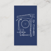 大工およびWoodworkersのための名刺 名刺 (裏面)