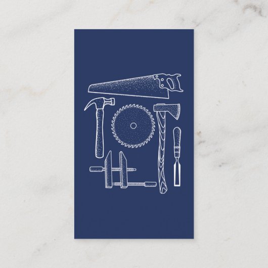 大工およびWoodworkersのための名刺 名刺 (裏面)