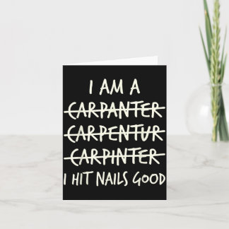 大工さん 大工 Carpinter ニールズを叩くのが上手 カード