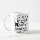 大工とジョイナのビジネス促進コーヒーマグ コーヒーマグカップ (左)