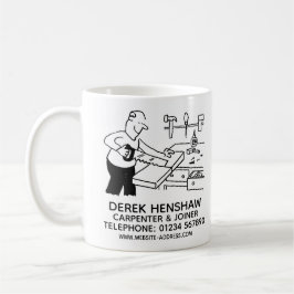 大工とジョイナのビジネス促進コーヒーマグ コーヒーマグカップ