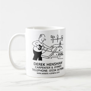 大工とジョイナのビジネス促進コーヒーマグ コーヒーマグカップ