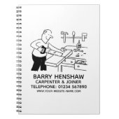 大工とジョイナのプロモーションノート ノートブック (正面)