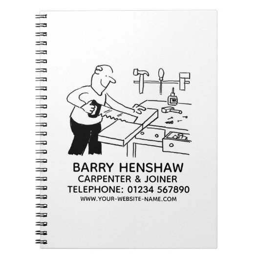 大工とジョイナのプロモーションノート ノートブック (正面)