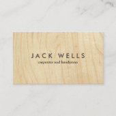大工と手作り合板大工 名刺 (正面)