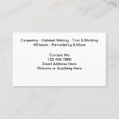 大工と改造名刺 名刺 (裏面)