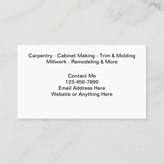 大工と改造名刺 名刺 (裏面)