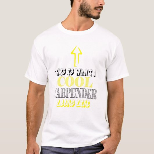 大工のカッコいい木工 Tシャツ (正面)