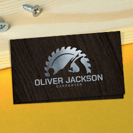 大工のサーキュラーのこぎり及びプレーナー 名刺