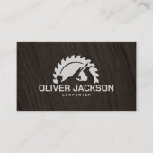 大工のサーキュラーのこぎり及びプレーナー 名刺 (正面)