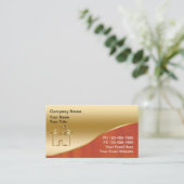 大工のビジネスカード 名刺 (スタンド正面)