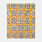 大工のホイールキルト フリースブランケット (正面)