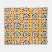 大工のホイールキルト フリースブランケット (正面(横))