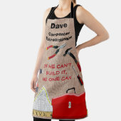 大工の並外れた道具モノグラムの エプロン (インサイチュ)