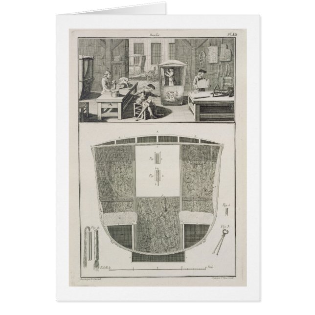 大工の中でセダン椅子を製造すること (正面)