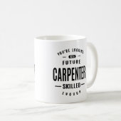 大工の仕事のタイトルギフト コーヒーマグカップ (正面右)