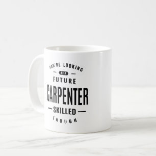 大工の仕事のタイトルギフト コーヒーマグカップ