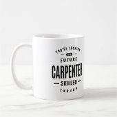 大工の仕事のタイトルギフト コーヒーマグカップ (左)