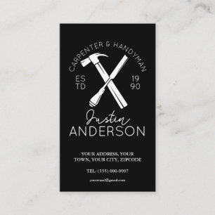 大工の仕事の小物入れ 名刺