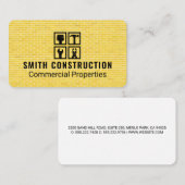 大工の修理アイコン | 建築ツール 名刺 (正面/裏面)