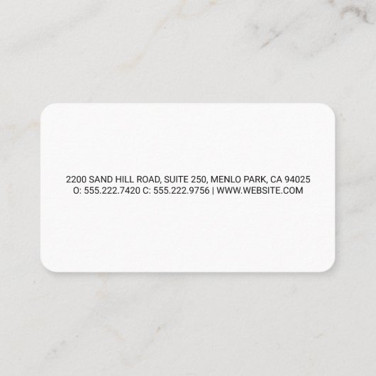 大工の修理アイコン | 建築ツール 名刺 (裏面)