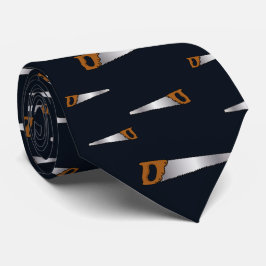 大工の古い鋸おもしろい木工師 ネクタイ