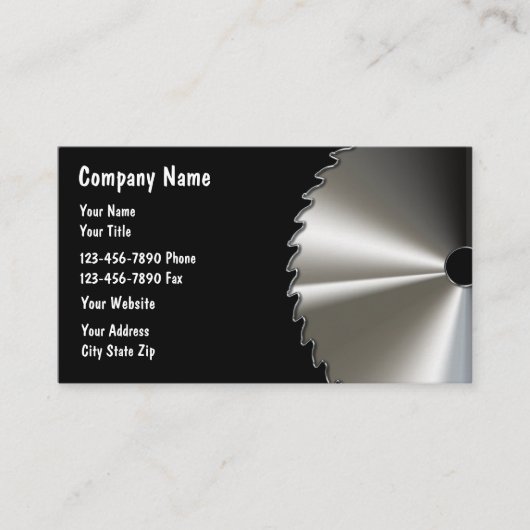 大工の名刺 名刺 (正面)