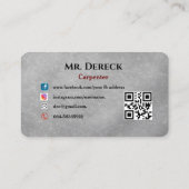 大工の名刺 名刺 (裏面)