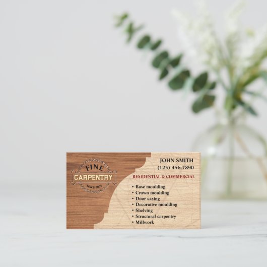 大工の名刺 名刺 (スタンド正面)