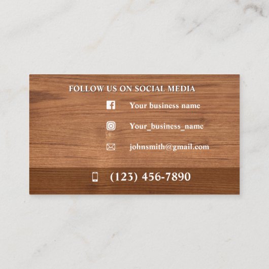 大工の名刺 名刺 (裏面)