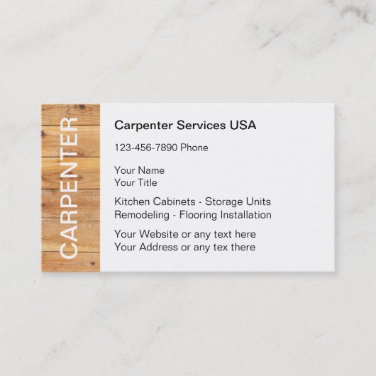 大工の名刺 名刺 (正面)