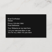 大工の名刺 名刺 (裏面)