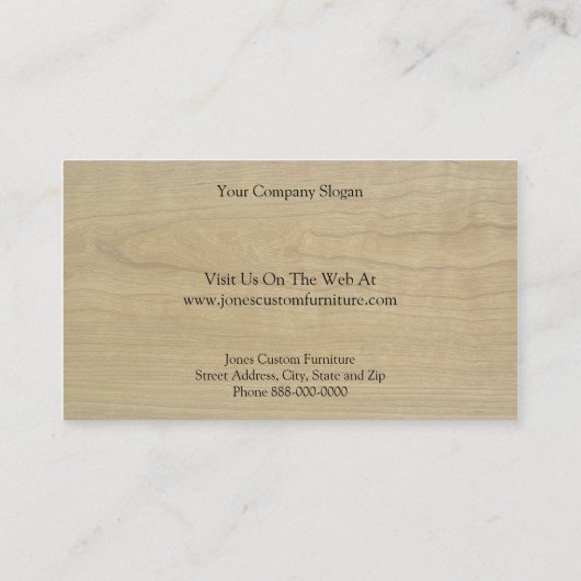 大工の名刺 名刺 (裏面)