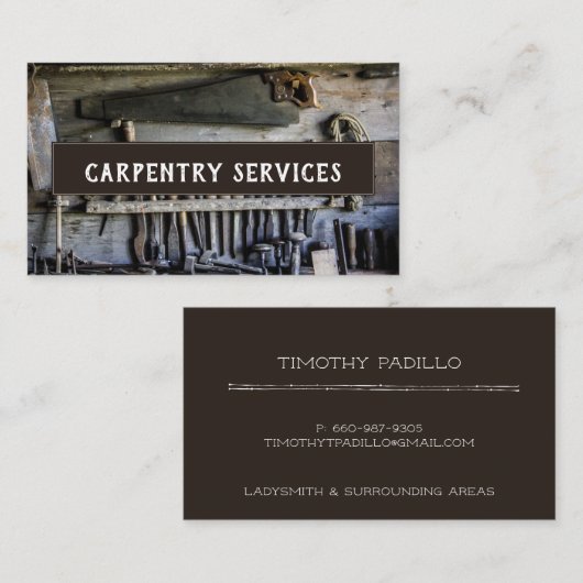 大工の名刺 名刺 (正面/裏面)