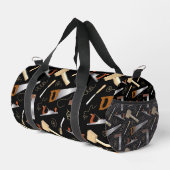 大工の工具木工木工モノグラム ダッフルバッグ (右コーナー)