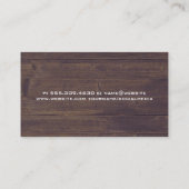 大工の工具箱 | 木目の背景 名刺 (裏面)